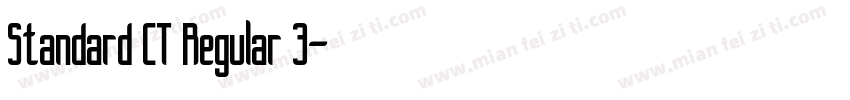 Standard CT Regular 3字体转换